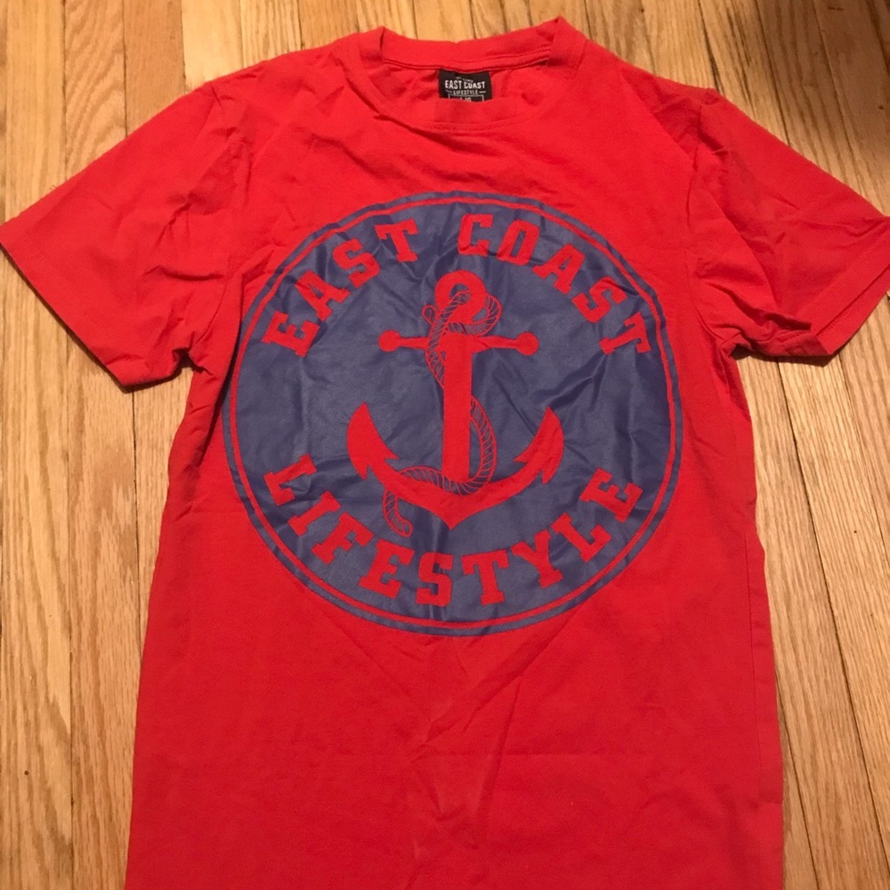 East coast lifestyle Red Tshirt